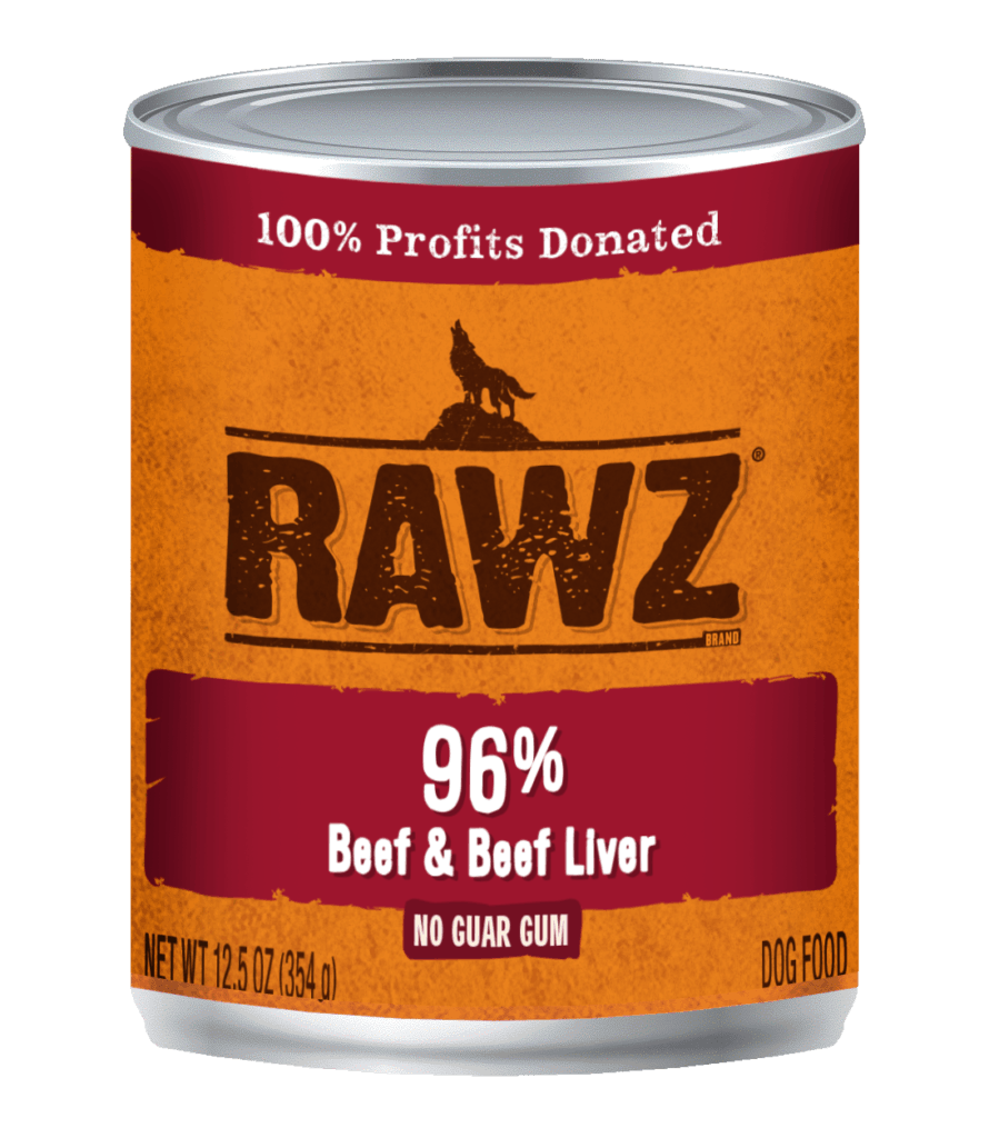 RAWZ® STEAM COOKED 96 Beef & Beef Liver Dog Food Whistle Stop Pet Shop